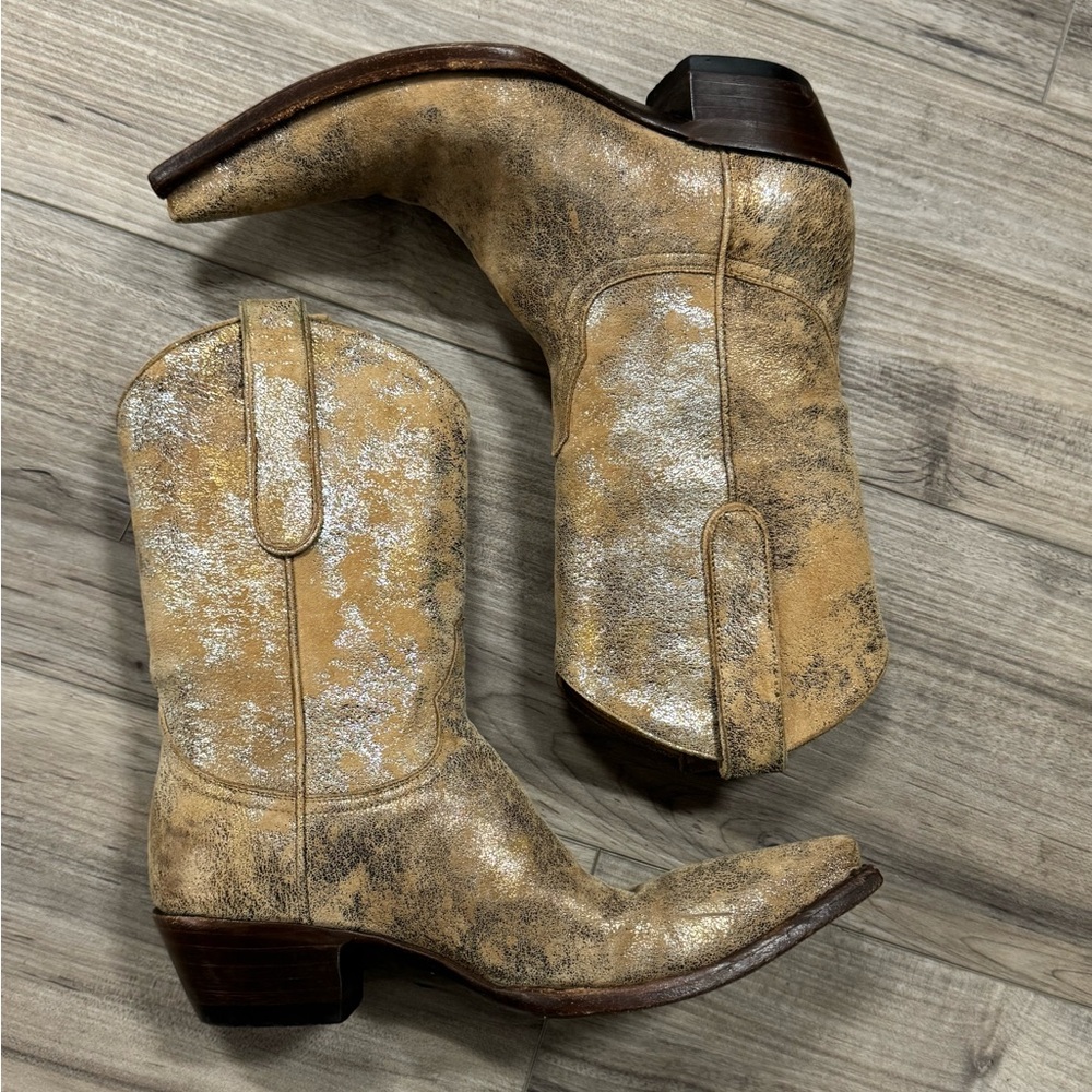 Old Gringo Metallic Midcalf Leather Cowgirl Boots